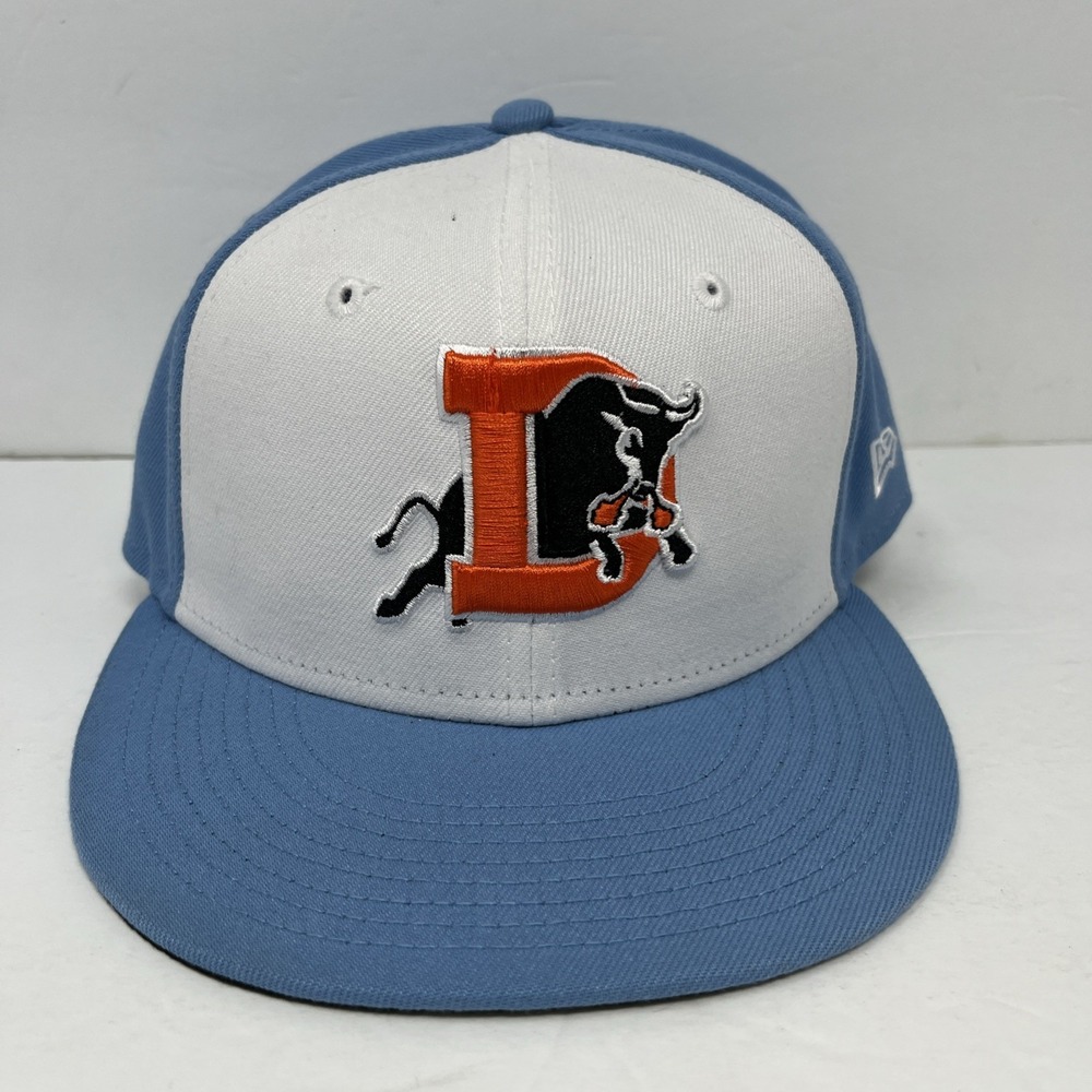 Men's Durham Bulls New Era 59Fifty Durham Bull Theme Night Fitted Cap Size 7 1/8